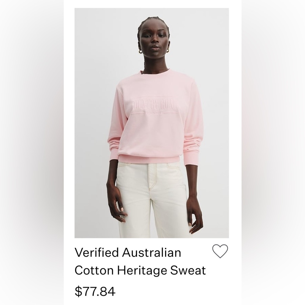 Country road cotton heritage sweat shirt